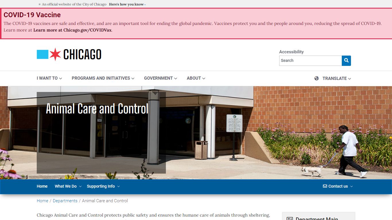 City of Chicago :: Animal Care and Control